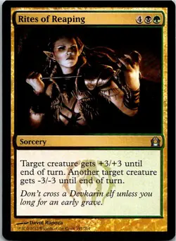 Rites of Reaping Magic The Gathering Return To Ravnica Card Mint X1 - Image 1