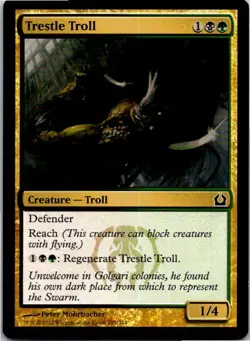 Trestle Troll Magic The Gathering Return To Ravnica Card Light Play X1 - Image 1