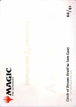 Circle Of Dreams Druid #66 Art Series Adventures In The Forgotten Realms NM - Image 2