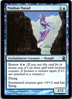 Nimbus Naiad Magic The Gathering Theros Card Light Play X1 - Image 1