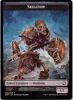 Skeleton / Lost Mine Token Adventures In The Forgotten Realms Near Mint X1 - Image 1
