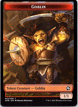 Goblin / Mad Mage Token Adventures In The Forgotten Realms Near Mint X1 - Image 1