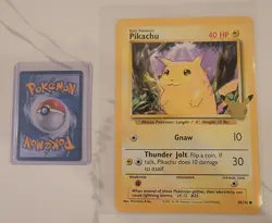 NM! JUMBO Pikachu 58/102 NM Celebrations Partner Oversized Pokemon card - Image 1