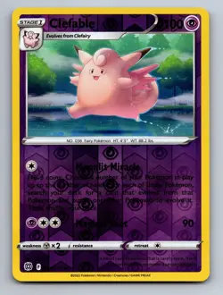 Clefable 054/172 Rare Brilliant Stars Pokemon Near Mint Reverse Holo - Image 1