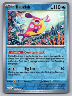 Bruxish 049/191 Uncommon Surging Sparks Pokemon Reverse Holo Near Mint - Image 1