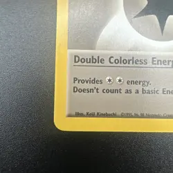 DOUBLE COLORLESS ENERGY - 96/102 - Base Set - Pokemon Card - HP - Image 5