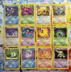 Pokemon Cards Dark Pokemon Unlimited Lot 12 cards LP/MP - Image 1