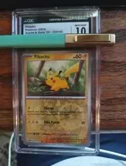 Pokemon Pikachu Reverse Holo #25 Scarlet & Violet 151 Costco - CGC 10 Gem Mint - Image 1