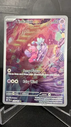 Pokemon TCG Tinkatink 216/193 Paldea Evolved Illustration Rare Full Art Holo - Image 1