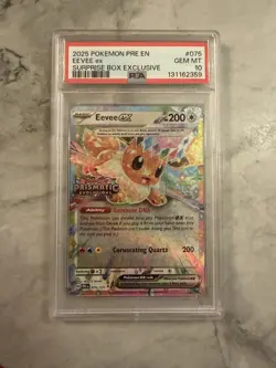 The Pokemon Company Sv: Prismatic Evolutions Eevee ex 075/131 Holo EN PSA 10 - Image 1