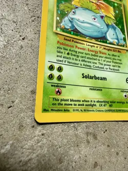 Pokemon Venusaur Holo 15/102 Base Set Unlimited WOTC Rare Card (1999) - Image 2