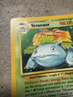 Pokemon Venusaur Holo 15/102 Base Set Unlimited WOTC Rare Card (1999) - Image 5