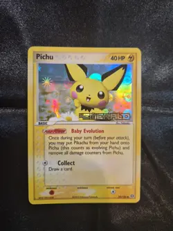 Pokemon Pichu 59/106 Emerald Reverse Holo - Image 1