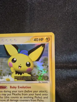 Pokemon Pichu 59/106 Emerald Reverse Holo - Image 5
