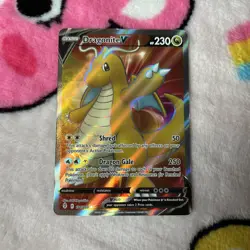 Pokemon Cards Dragonite V 191/203 Evolving Skies Ultra Rare NM - Image 1
