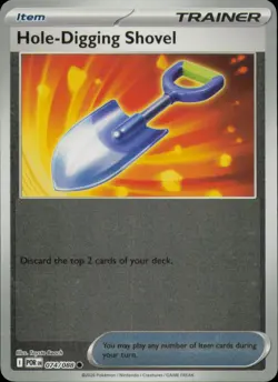HOLE-DIGGING SHOVEL 074/088 COMMON PERFECT ORDER POKEMON REVERSE HOLO NM - Image 1