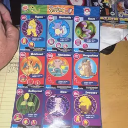 Burger King Pokemon PokeTrivia 10th Anniversary 1999 9-Card Sheet Charizard - Image 1