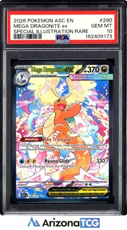 Pokemon 2026 Mega Dragonite ex 290/217 SIR Ascended Heroes GEM MINT PSA 10 - Image 1