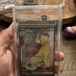 Pokemon Team Rocket's Persian ex 219/182 Destined Rivals Ultra Rare Holo TAG 10 - Image 1