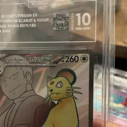 Pokemon Team Rocket's Persian ex 219/182 Destined Rivals Ultra Rare Holo TAG 10 - Image 4
