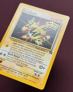 Pokemon 1999 Black Star Promo #2 Electabuzz, WB Movie Gold Stamp WOTC Vintage NM - Image 2