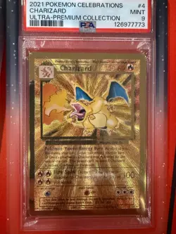 2021 Pokemon TCG Sequential PSA 9 Set Celebrations UPC Metal Charizard Pikachu - Image 3