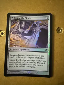 Whispersilk Cloak Darksteel Foil - Image 1