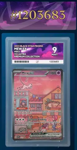 Pokemon Mew EX Black Star Promo TCG Card SVP053 151 Ace 9 - Image 3