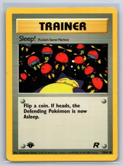 Sleep! 79/82 Team Rocket Common 1st Edition Pokemon - Image 1