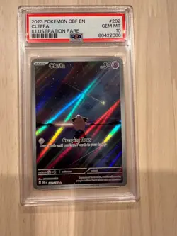 Pokemon Cleffa 202/197 Illustration Rare PSA 10 Gem Mint Obsidian Flames - Image 1