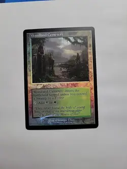 MTG - Woodland Cemetery (Retro Frame) Dominaria Remastered Foil R#401 - Image 1
