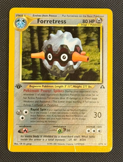 1st Edition Forretress 2/75 Holo Neo Discovery Set Pokemon Card FREE P&P - Image 1