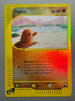 Pokemon Card Diglett 50/144 Reverse Holo Skyridge Common E-Series - Image 1
