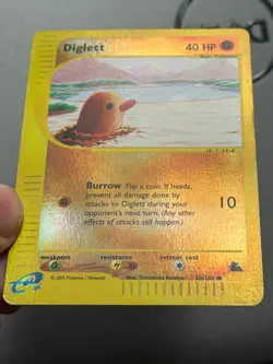 Pokemon Card Diglett 50/144 Reverse Holo Skyridge Common E-Series - Image 5