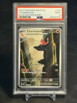 Pokemon TCG Charmeleon 169/165 Scarlet & Violet MEW 151 Illustration Rare PSA 9 - Image 1