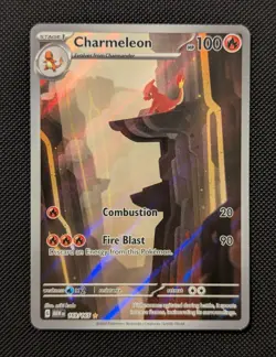 Pokemon TCG Charmeleon 169/165 Scarlet & Violet 151 Illustration Rare NM - Image 1