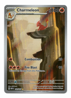 Pokemon TCG Charmeleon 169/165 Scarlet & Violet 151 Illustration Rare NM - Image 3
