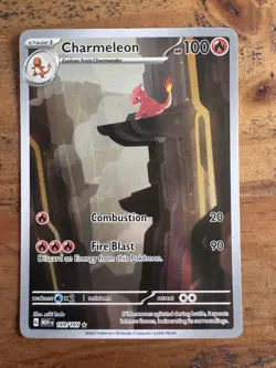 Pokemon TCG Charmeleon 169/165 Scarlet Violet 151 Illustration Rare - Image 1
