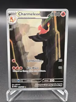 Pokemon TCG Charmeleon 169/165 Scarlet & Violet 151 Illustration Rare, Near Mint - Image 1