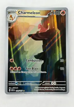 Pokemon TCG Charmeleon Scarlet & Violet-151 169/165 Holo Illustration Rare - Image 1