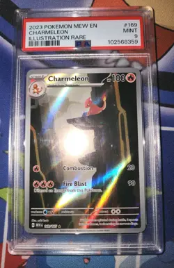 Pokemon TCG Charmeleon 169/165 Scarlet & Violet 151 Illustration Rare PSA 9! - Image 1