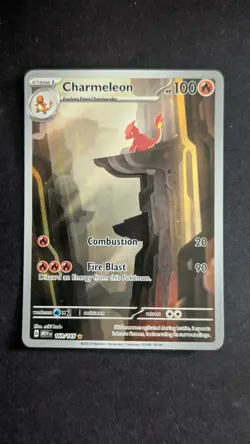 Pokemon TCG Charmeleon 169/165 151 Scarlet and Violet Illustration Rare - Image 1