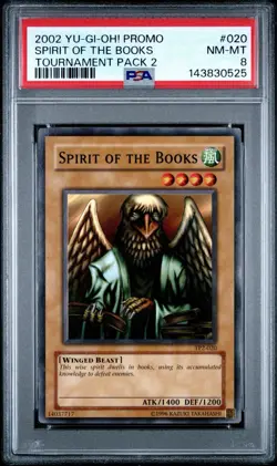 2002 Yu-Gi-Oh! Spirit Of The Books Tournament Pack 2 TP2 Common PSA 8 - Image 1
