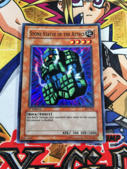 Stone Statue of the Aztecs ast-014 1st Edition (NM+) Super Rare Yu-Gi-Oh! - Image 1
