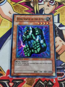 Stone Statue of the Aztecs ast-014 1st Edition (NM+) Super Rare Yu-Gi-Oh! - Image 3