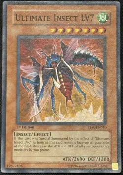 Yugioh Ultimate Insect LV7 1st Edition Super Rare TLM-EN010 NM - Image 1