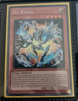 YUGIOH: 1x Ice Ryzeal MP25-EN119 Prismatic Secret Rare 2025 Mega-Pack - Image 1