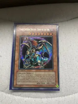 Yu-Gi-Oh! Chaos Emperor Dragon IOC-000 Secret Rare 1st Edition Vintage - Image 1