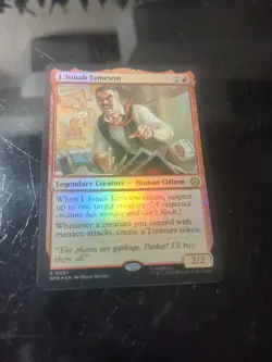J. Jonah Jameson #81 (Foil) (NM) Spider-Man SPM Magic MTG - Image 1