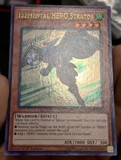 Yugioh Elemental HERO Stratos BLHR-EN061 Ultra Rare 1st Ed NM w/Tracking - Image 5